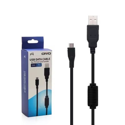 USB Charger Charging Data Cable Cord for PlayStation 4 PS4 Controller 6.5FT/2M :