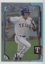 2015 Bowman Draft Chrome Sky Blue Refractor Dylan Moore #15 4al