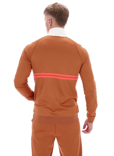 Sergio Tacchini Track Jacket Mens Dallas Track Top Mocha Bisque/Gardenia/Dubarry - Picture 5 of 11