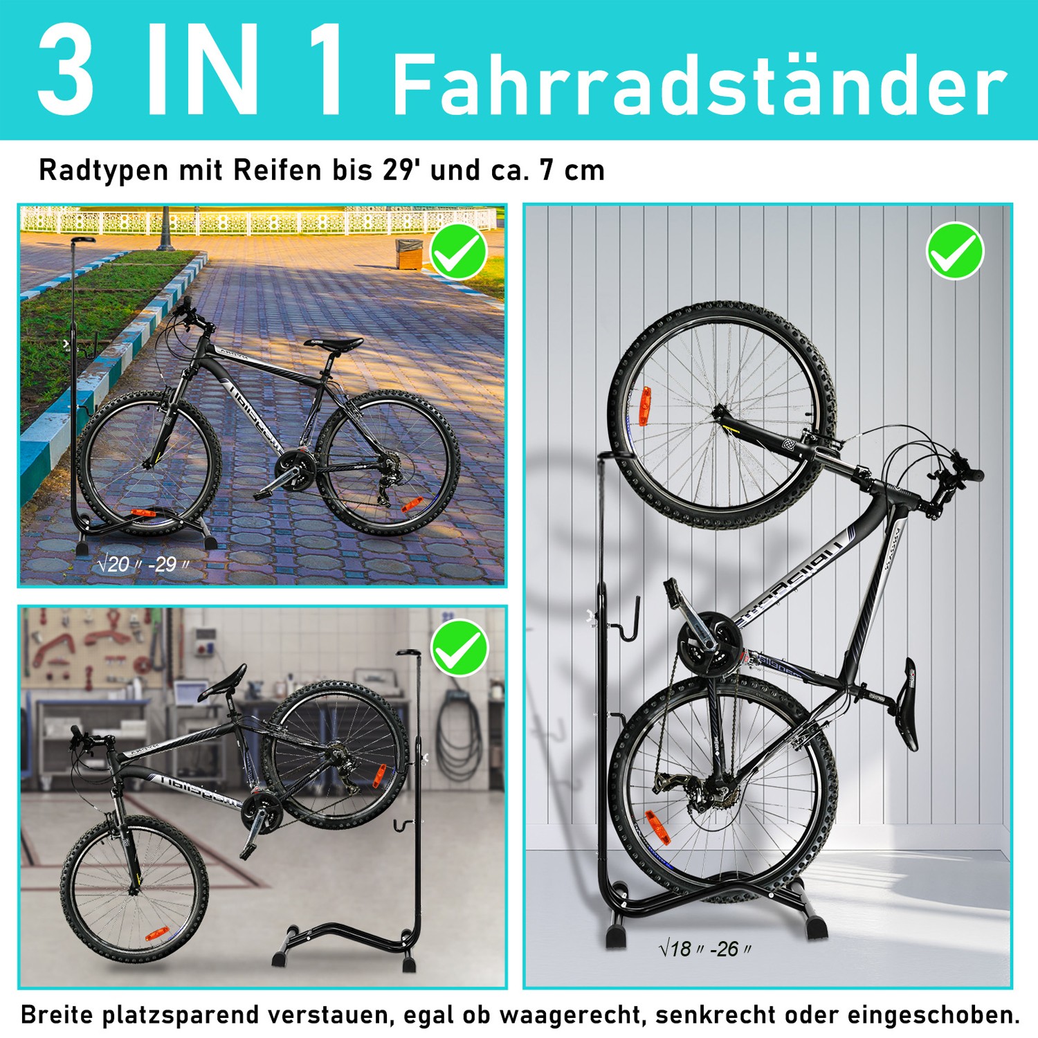 Fahrradständer Ausstellungsständer Verstellbar Abstellständer Fahrradhalterung