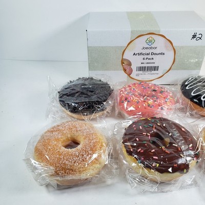 268 You Your Illusion 2 Donut 大まん祭　21年製 Joeabor Fake Donut 6 Pack Artificial Doughnut for 3.7