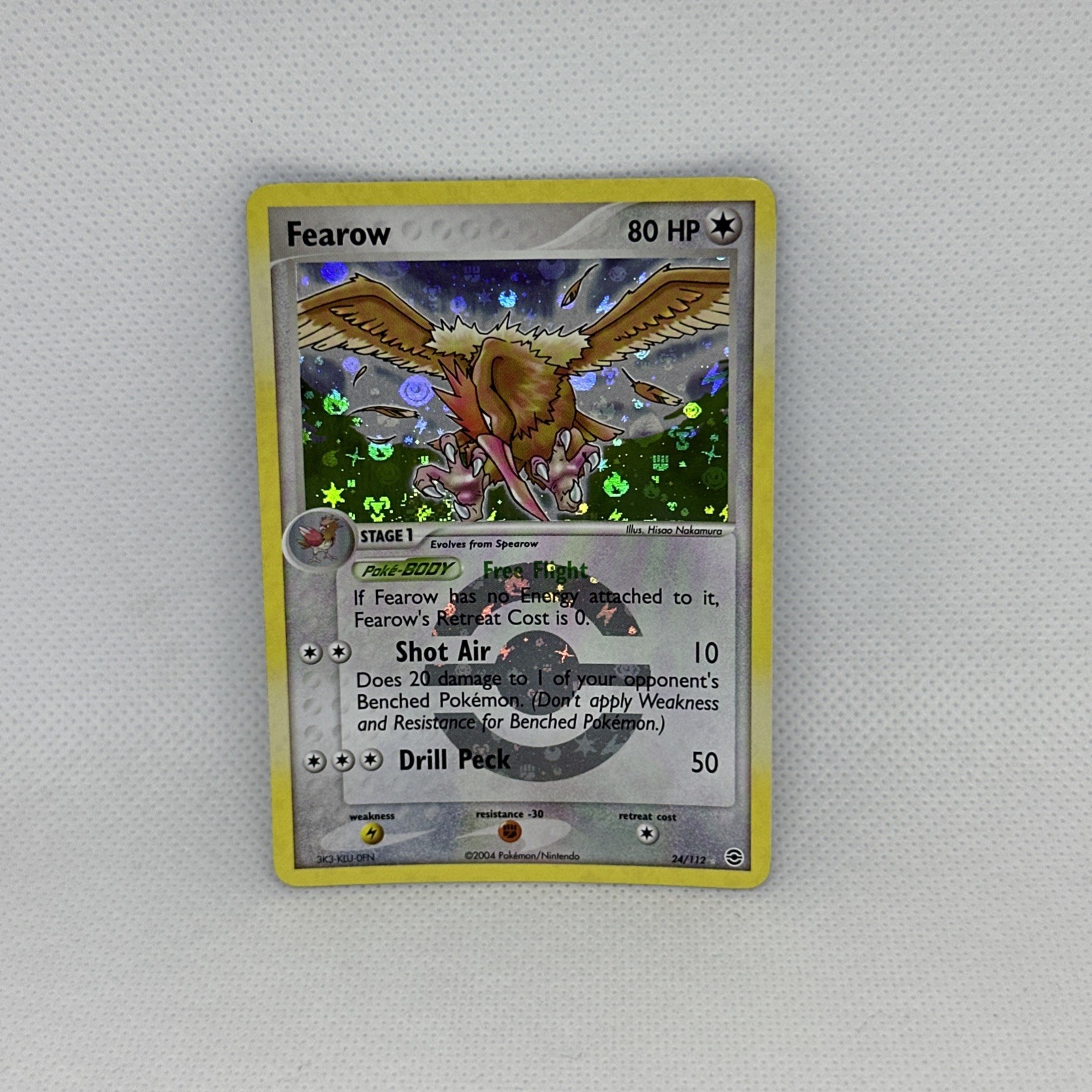 Fearow 24/112 EX Fire Red Leaf Green Reverse Holo Rare Pokemon TCG Card MINT!!
