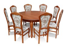Esszimmer Holz Tische Essgruppe Set Stuhl Gruppe Neu Tisch 8x Design Stühle 9tlg