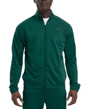 Reebok Mens Track Jacket Coat Large Green Solid