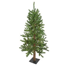 Northlight 4-Foot Pre-Lit Medium Alpine Artificial Christmas Tree - Clear Lights