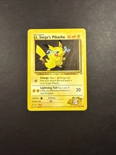 Lt. Surge's Pikachu Common Unlimited Gym Heroes 081/132 MP Pokémon TCG