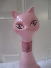 NEW SEALED 2019 ICONIC AVON PRISSY PINK CAT BUBBLE BATH  DECANTER -23.6 OUNCE