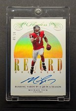MICHAEL VICK Auto 2019 Flawless Record Breakers Gold Holo Foil SP /20