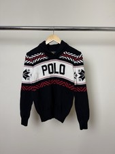 Polo Ralph Lauren Logo Cotton Shawl-Collar Sweater Youth Boys Size Large 14-16