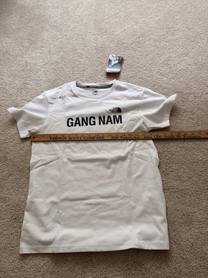 The North Face Korea Seoul Gangnam EDITION White T Shirt ASIAN Fit Small Women s