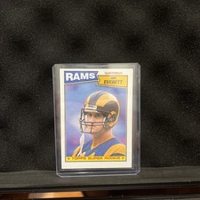 Jim Everett 1987 Topps Rookie Card #145 Los Angeles Rams . rookie card picture