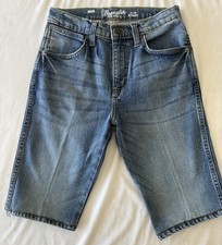 Boys Wrangler Denim Jean Shorts Size 16 Adjustable Waist Band 580