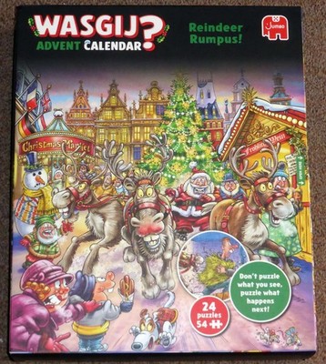 Wasgij Rentier Rumpus Weihnachten Adventskalender 2025 Puzzle 24 x 54 Teile Puzzle