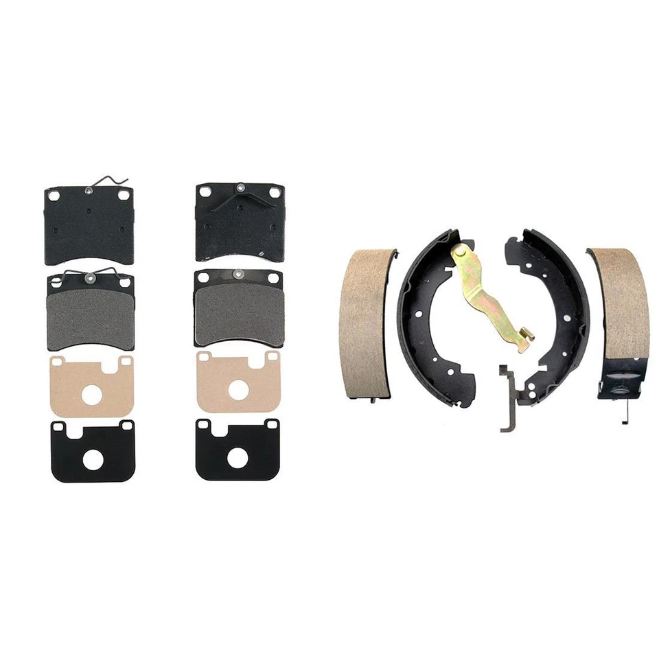 Element3 Front Metallic Brake Pads & Rear Shoes For Volkswagen EuroVan 1993-1996 - Изображение 4 из 4