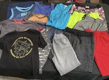 Mixed Brands Outfit Set Boys 6/7 Multicolor Shirt Shorts Pants Lot Of 14 Summer