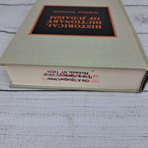Historical Dictionary of Judaism Hardcover Book Norman Solomon ex Library - Picture 2 of 17