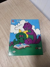 1993 Barney And Baby Bop 24 Piece Puzzle Milton Bradley complete Book