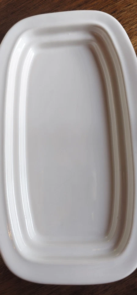 Plato de mantequilla de cerámica cubierta blanca Fiesta vintage 7,5 en excelente estado Foto 3 de 4