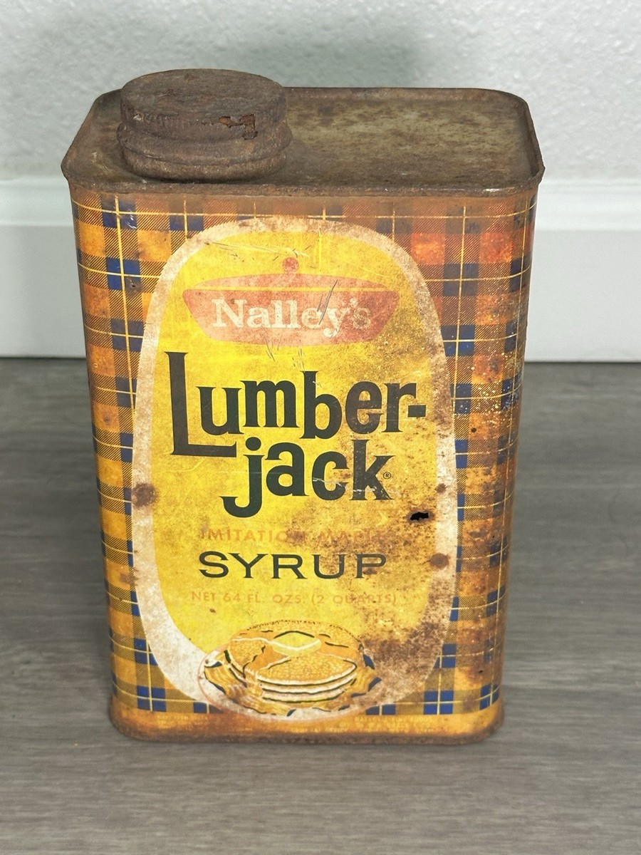 Vintage 1960s Nalley's Lumberjack Syrup Tin 64 Oz. Empty - RARE | eBay