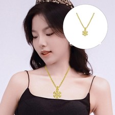 Christmas Celebration Bell Reindeer Pendant Necklace Lightweight Copper Craft