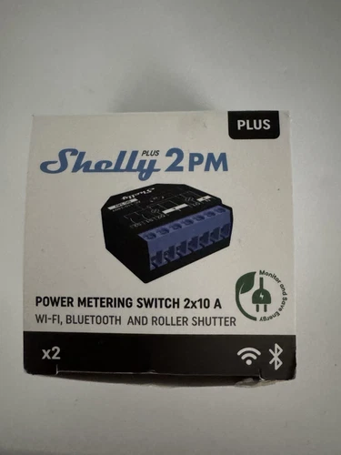 Shelly Plus 2PM | Wlan & Bluetooth 2 Kanäle Smart Relais Schalterv Smart Control