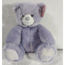 FAO Schwarz Sparklers Teddy Bear 10 Inch, Soft Plush, Purple NWT