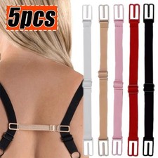5 pcs Bra Strap Clips Elastic Non-slip Strap Holder Women Bra Rope Adjustable