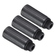 3Pcs Air Compressor Oil Cap Plug 15.5mm Oil Fill Breather Vent Cap Black
