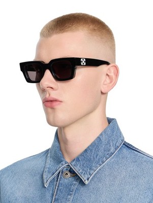 OFF WHITE VIRGIL OEI008 1007 Black Frame w/ Grey Lens (OERI008C99PLA0011007)