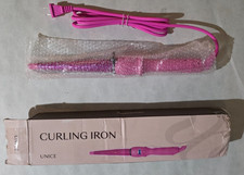 UNice Curling Iron Wand for Hair & Wigs Fast Heating PINK
