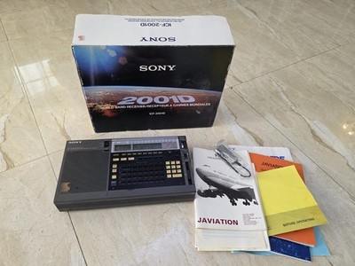 SONY ICF-2001D World Band  Radio Tuner  Receiver (With Box And Paper)