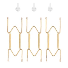 3 Pack Plate Hangers for The Wall, Suitable for 6-8 inch Art Plate, Stainless...