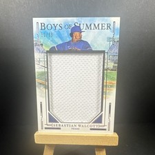 Panini Boys of Summer Jumbo Prospect Materials Sebastian Walcott #JPM-SW /99