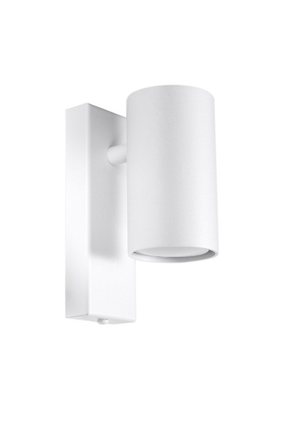 Wandleuchte Downlight Innen Weiß Metall H: 15 Cm Modern GU10 Wandlampe Flur-image