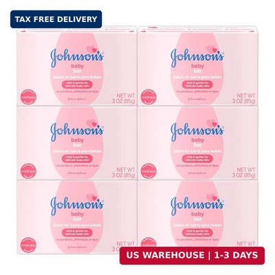 Johnson's Baby Body Soap Bar, Gentle for Baby Bath and Skin Care, Hypoallergenic