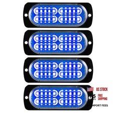 12-24v 20-led Super Bright Emergency Strobe Warning Caution Hazard Blue
