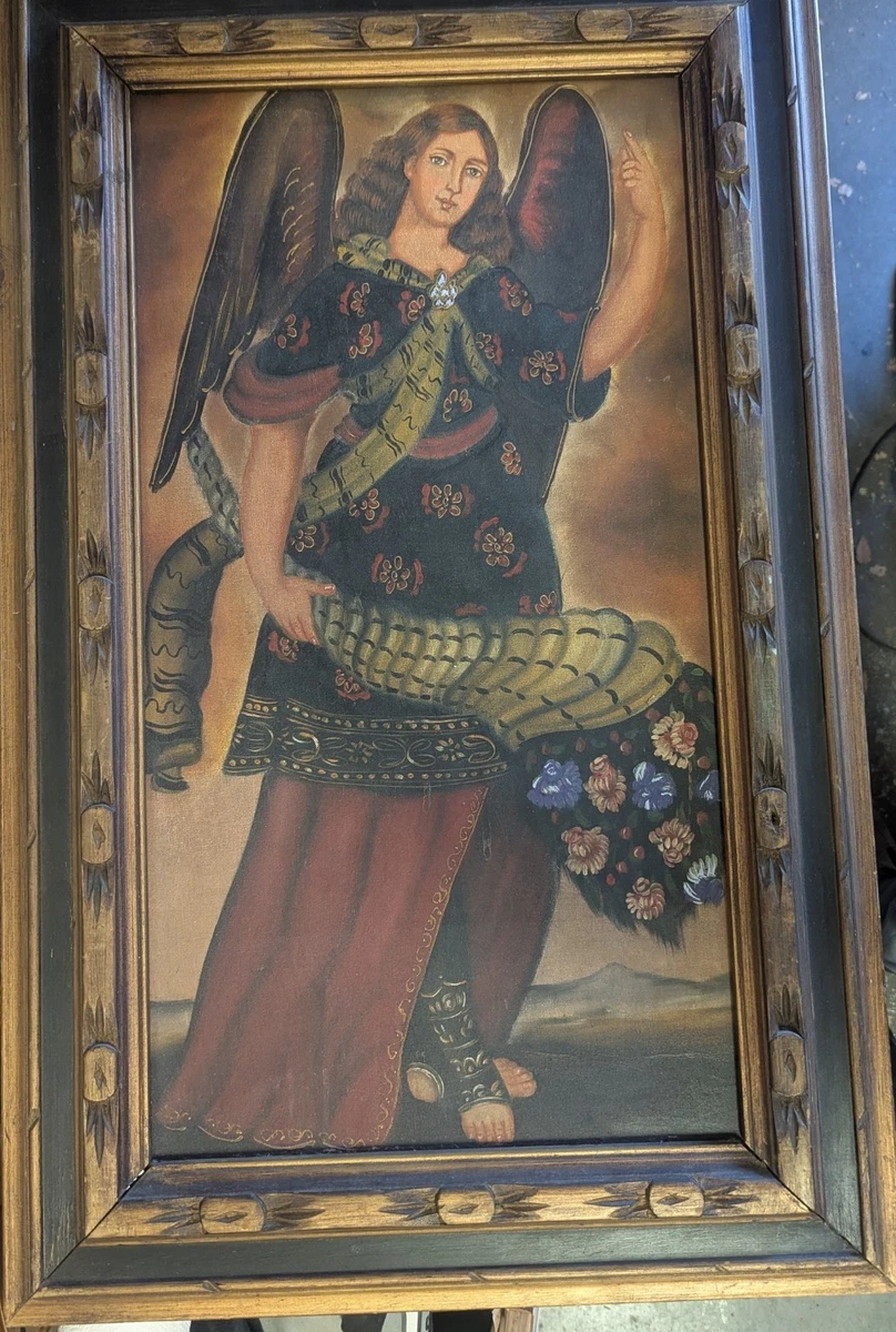 帆布油画天使艺术绘画| eBay
