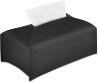 KosmetiktüCher Box Schwarz TüCherbox Taschentuchbox Aus Pu-Leder ZupftüCher Box