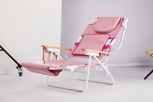 Tanning 1 PCS Aluminum Beach Lounge Chair Face Hole Footrest Portable Folding - Picture 12 of 18