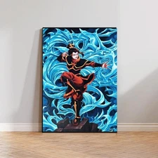 Avatar The Last Air Bender Signed Poster Iroh Zuko Azula Voice Actors