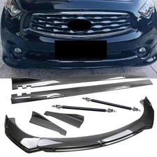 For Infiniti Fx35 Fx37 Fx45 Fx50 Carbon Fiber Front Bumper Chin Spoiler Splitter
