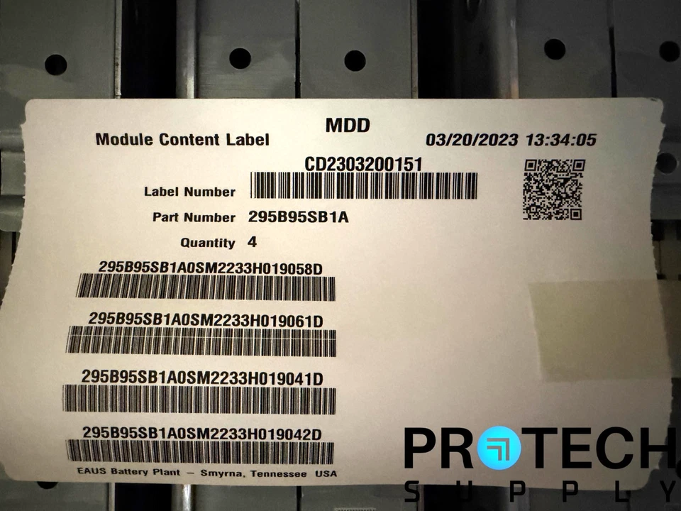 (Set of 4) NEW Nissan Leaf Battery Module Lithium Ion EV 295B9-5SL1A Gen 4 - Image 3 of 4