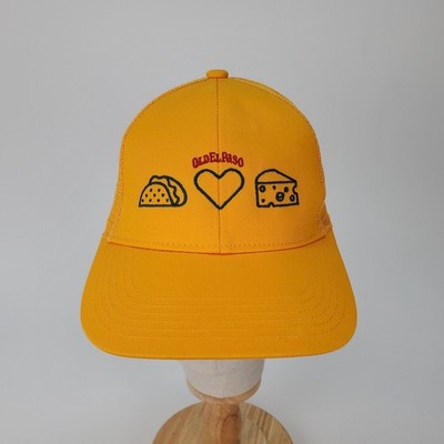 Old El Paso Taco Heart Cheese Yellow Trucker Hat Port Authority Mesh Snapback