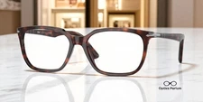 PERSOL PO3298V 24 Havana Transparent Demo Lens 54 mm Men's Eyeglasses