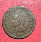 1879 US Indian Head Cent! Lower Mintage! Good! Old US Coin!