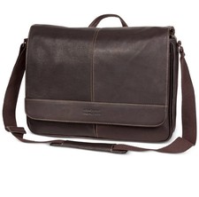 Kenneth Cole Reaction Colombian Leather Crossbody 15.6" Messenger Bag