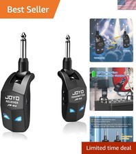 2.4GHz Wireless Guitar System 4 Channels Rechargeable Audio Wireless Transmit...