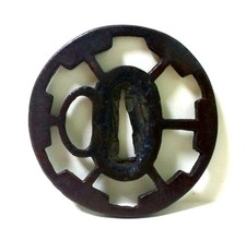 TSUBACopper TsubaHand guard for Japanese Wakizashi sword#658