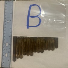 Antique Brass Reed From A Pump Organ Key B 13 Variety Size