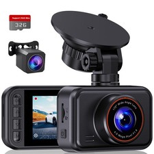 Dash Cam Front and Rear, 2.5K Dual Dash Camera for Cars, 2560P Mini Car Camer...